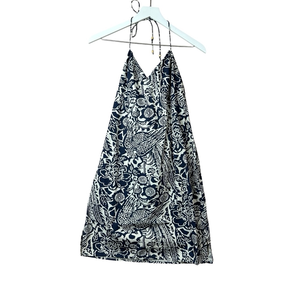 Old Navy Vintage Tropical Flower Halter Sun Dress Women Sz 12